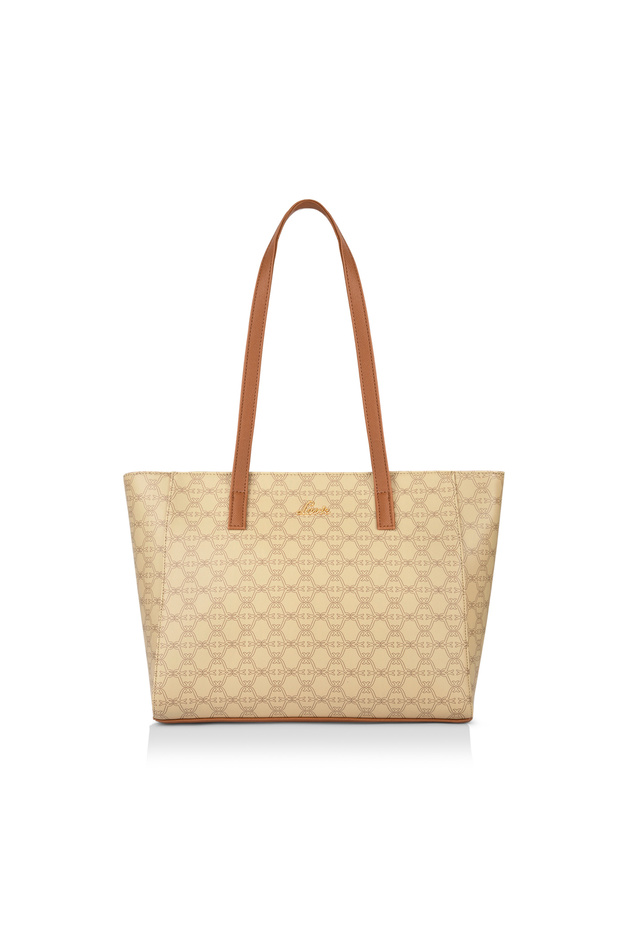 Women's Mono Betula Large Tote Handbag (Beige)