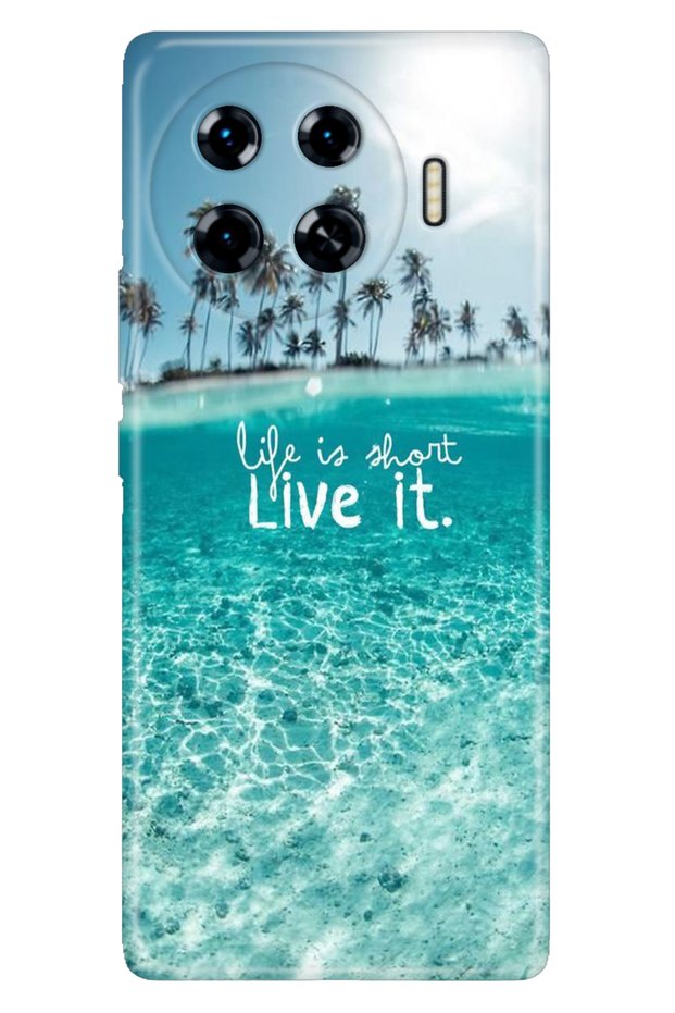 Spark 20 Pro Plus 6.78Inc Case Colorful Silicone Printed Tpu Life Is Short