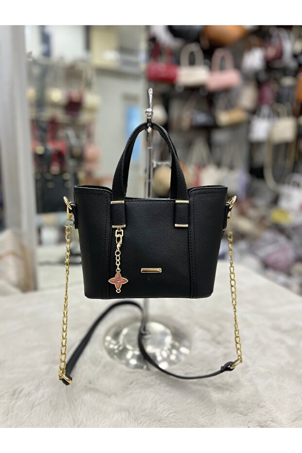 Black Women's Beçin Hand and Shoulder Bag