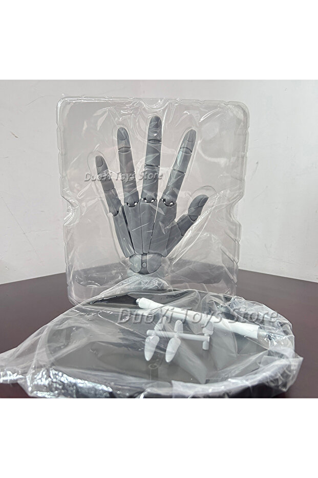 D no box 1:1 Hand Joint Super Movable Model Simulation Hand White Grey Hand Left Right Draw Sketch A - 1