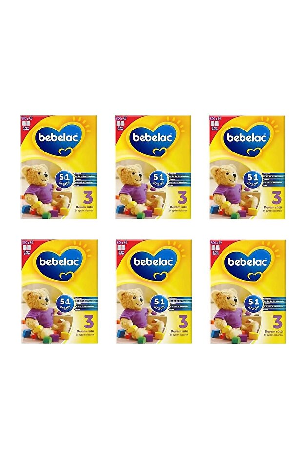 3 Devam Sütü 800 G x 6 Adet - 1