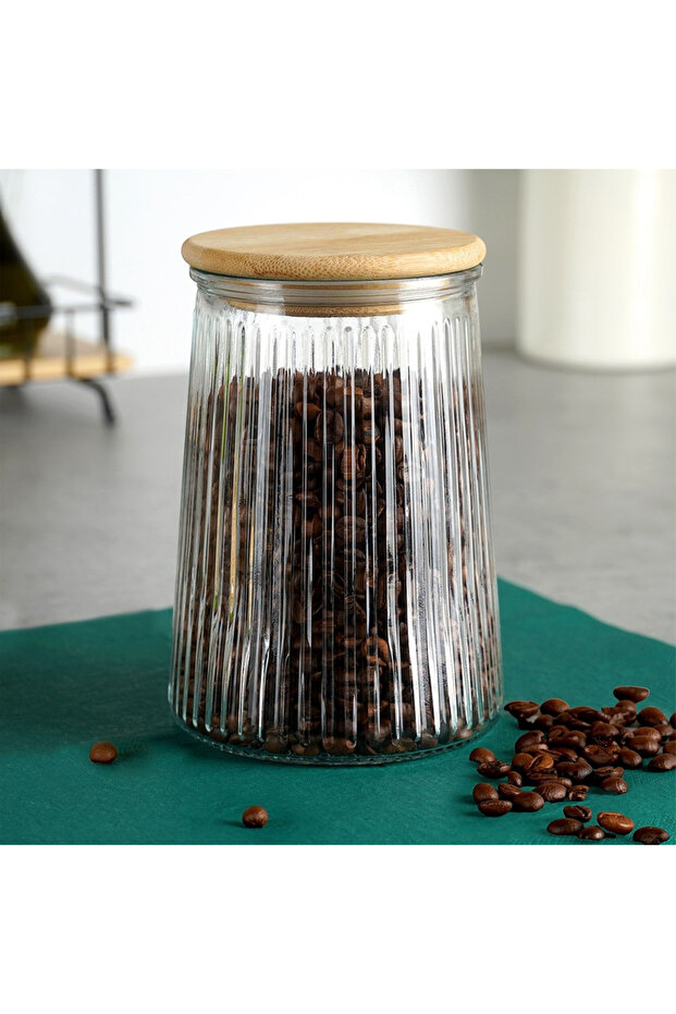Glass container for bulk products with lid and seal, 950 ml - 2