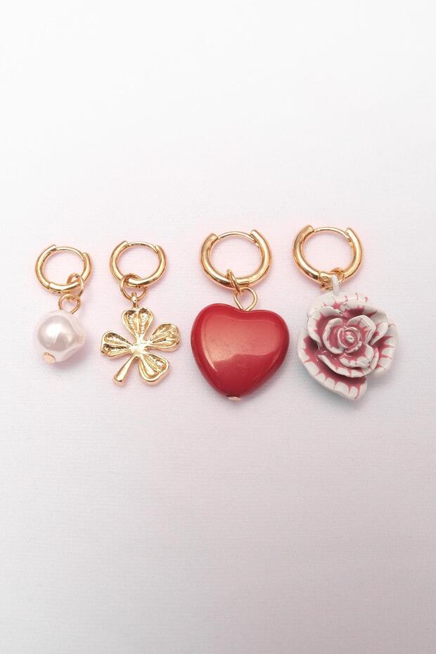 Charm Küpe (Dörtlü) - 2