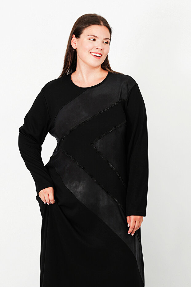 Parçalı Elbise - 1