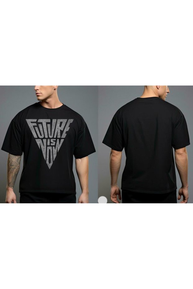 New Season Future Is Now Printed Cotton T-Shirt Sebesta Fashion
