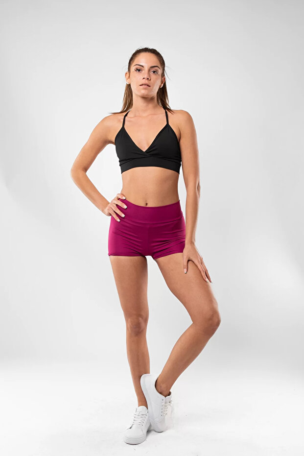 بوستير أسود مع حزام متقاطع - 1