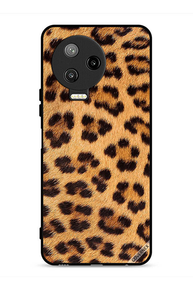 غطاء حماية لهاتف Infinix Note 12 Pro 4G بنقشة جلد النمر - 1