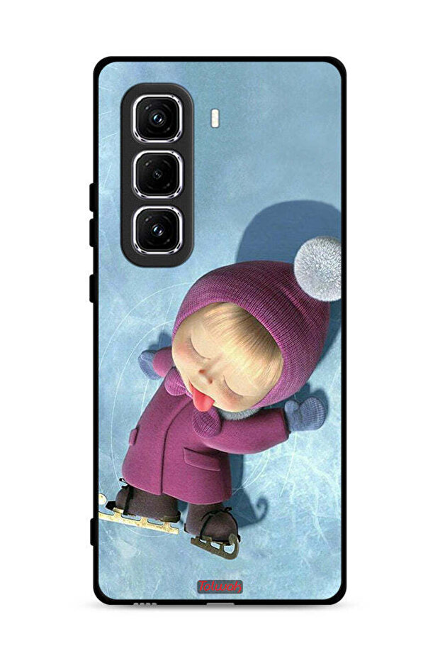 غطاء حماية لطيف على شكل دمية لهاتف Infinix Hot 50 Pro 4G
