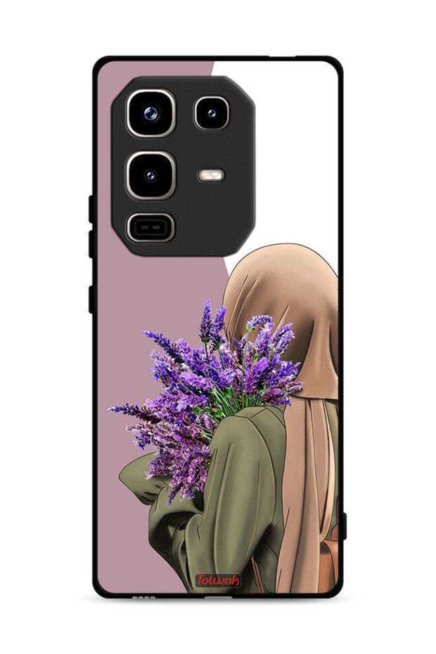 غطاء حماية لهاتف Infinix Note 50 Pro 4G مزين بزهرة