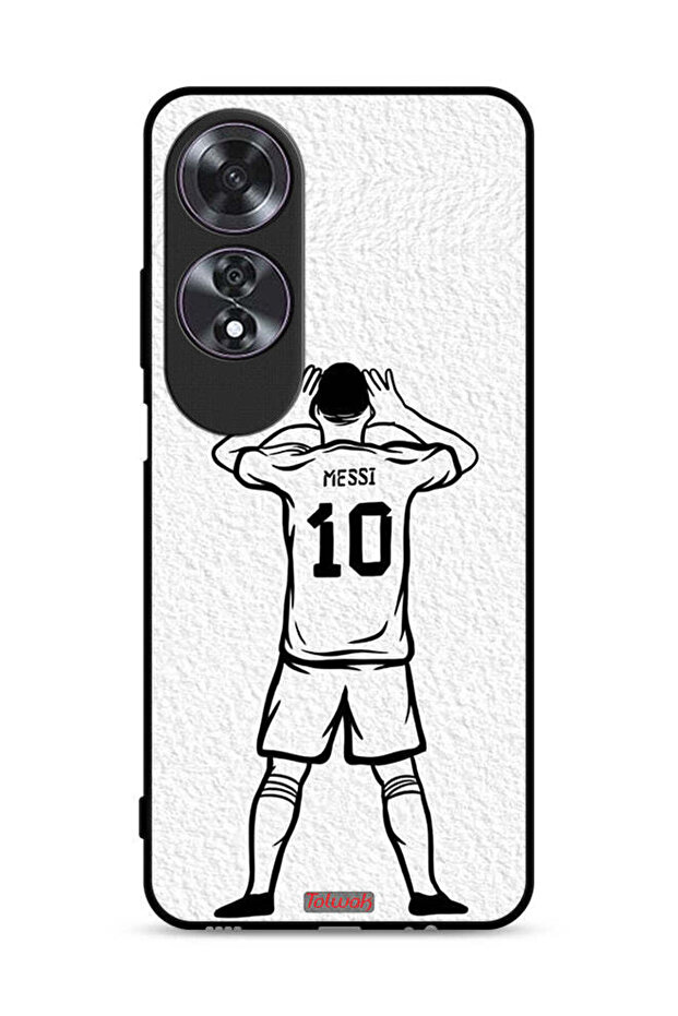 غطاء حماية لهاتف Oppo A60 - رسم ميسي