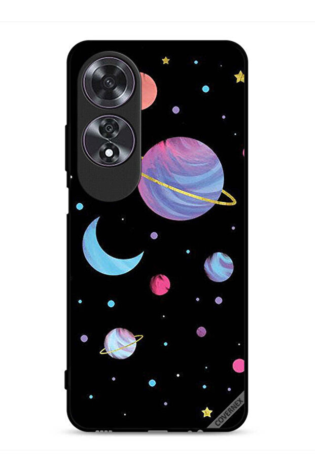 غطاء حماية لهاتف Oppo A60 برسومات الكواكب