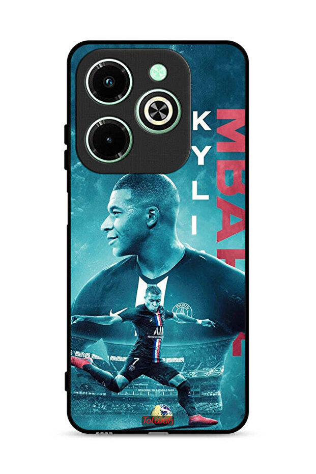 غطاء حماية لهاتف Infinix Hot 40i 4G مع ملصق Mbappe