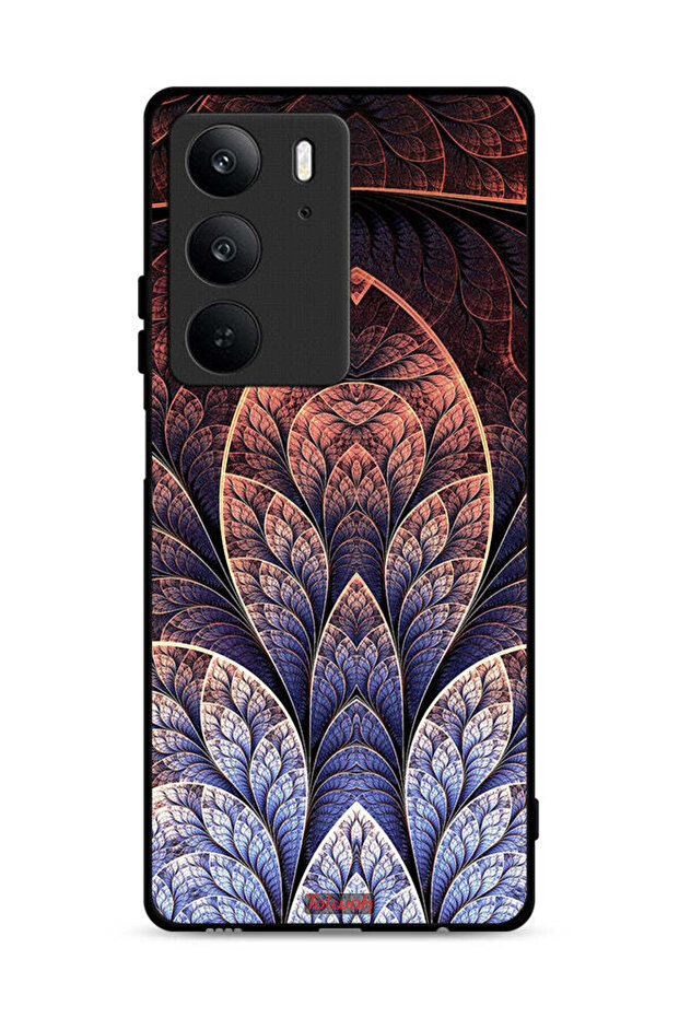 غطاء حماية Realme C75 4G بتصميم زهور فركتال تجريدي