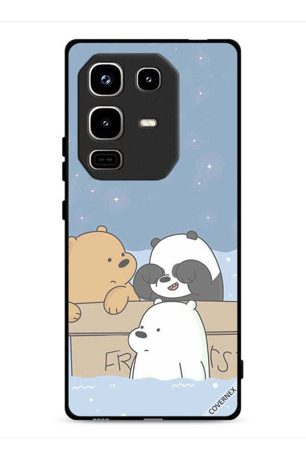 غطاء حماية لهاتف Infinix Note 50 Pro 4G بتصميم Bear Friends