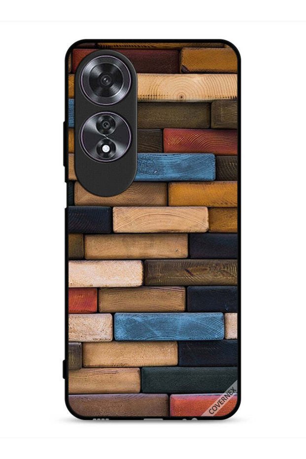 غطاء حماية خشبي لهاتف Oppo A60