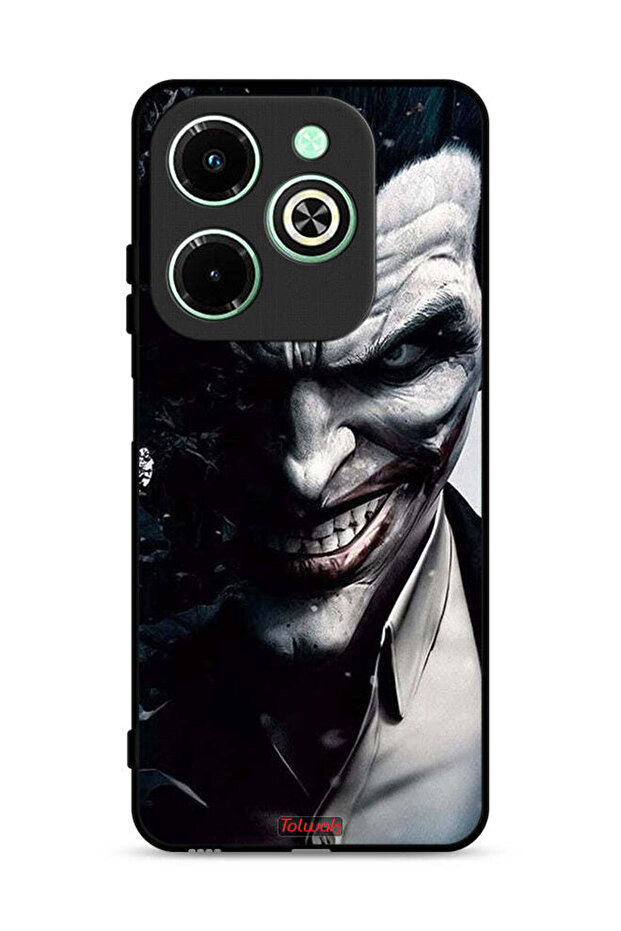غطاء حماية لهاتف Infinix Hot 40i 4G بتصميم نصف وجه الجوكر