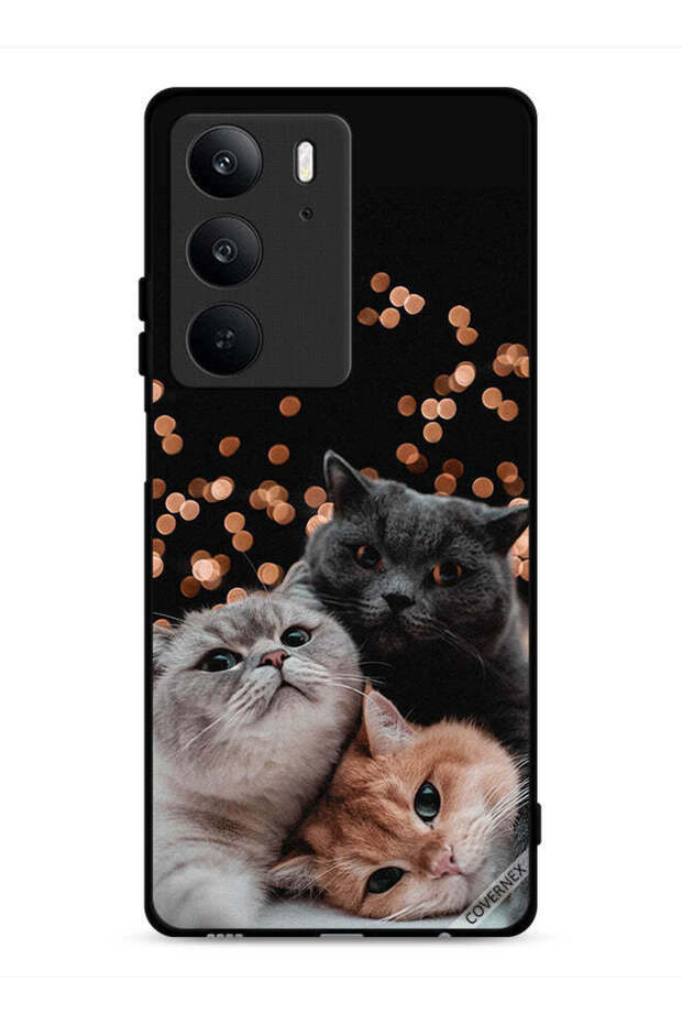 غطاء حماية لهاتف Realme C75 4G بتصميم قطط
