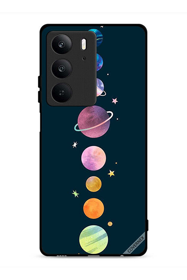 غطاء حماية Realme C75 4G بنقشة Planets In Row