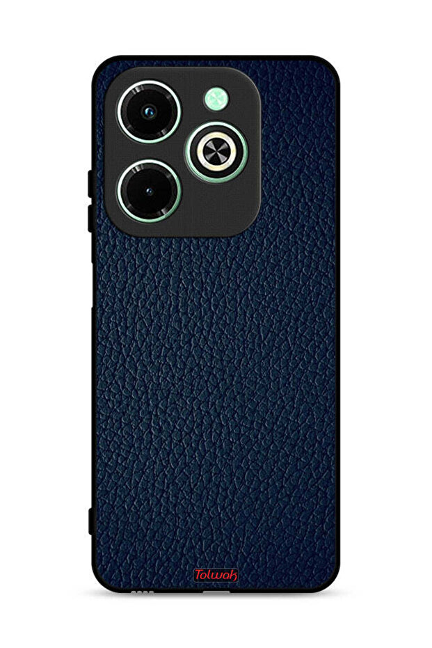 غطاء حماية جلدي بنقشة مميزة لهاتف Infinix Hot 40i 4G