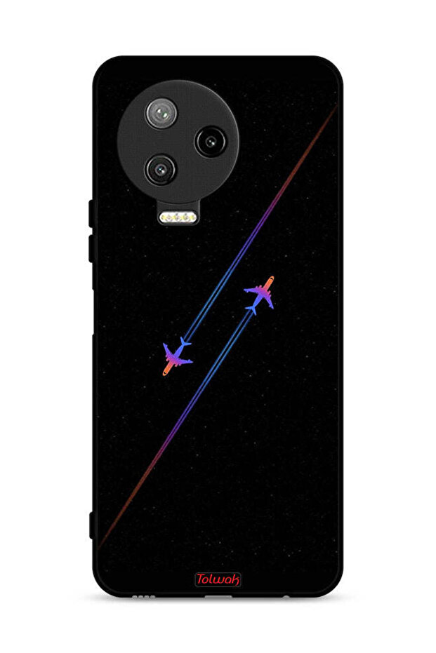 غطاء حماية لهاتف Infinix Note 12 Pro 4G برسومات طائرات