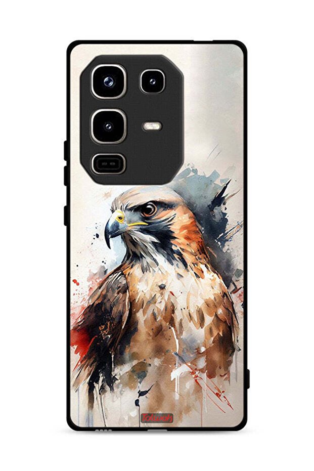 غطاء حماية لهاتف Infinix Note 50 Pro 4G بتصميم نسر تجريدي