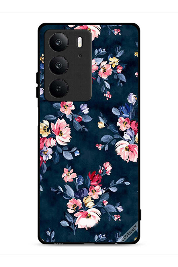 غطاء حماية لهاتف Realme C75 4G مزين بزهور مرسومة يدويًا