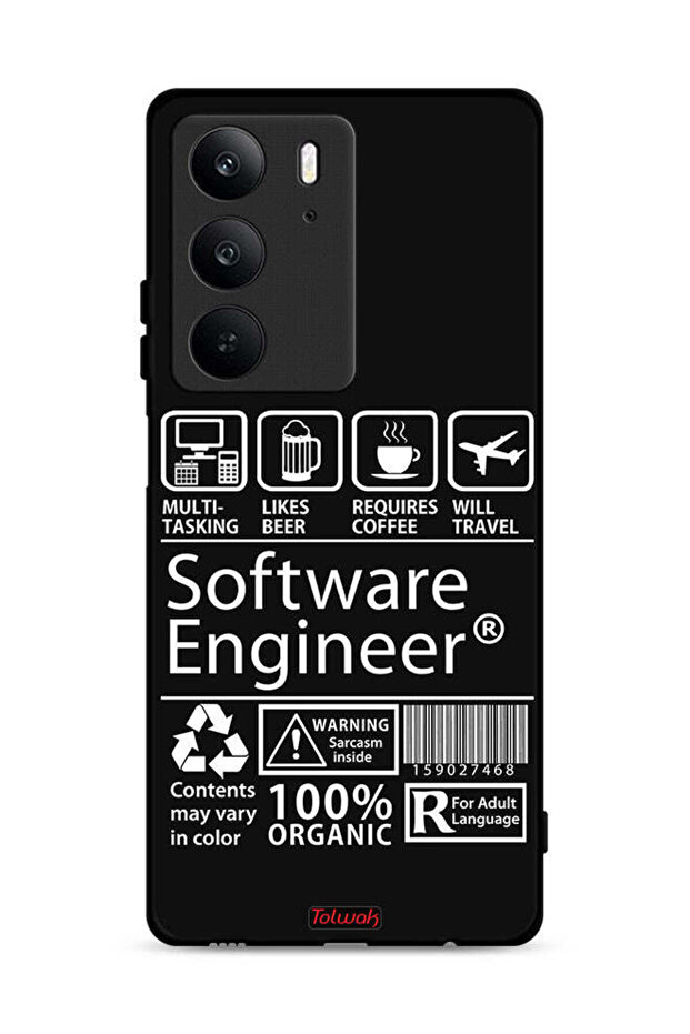 غطاء حماية لهاتف Realme C75 4G، ملصق مهندس برمجيات