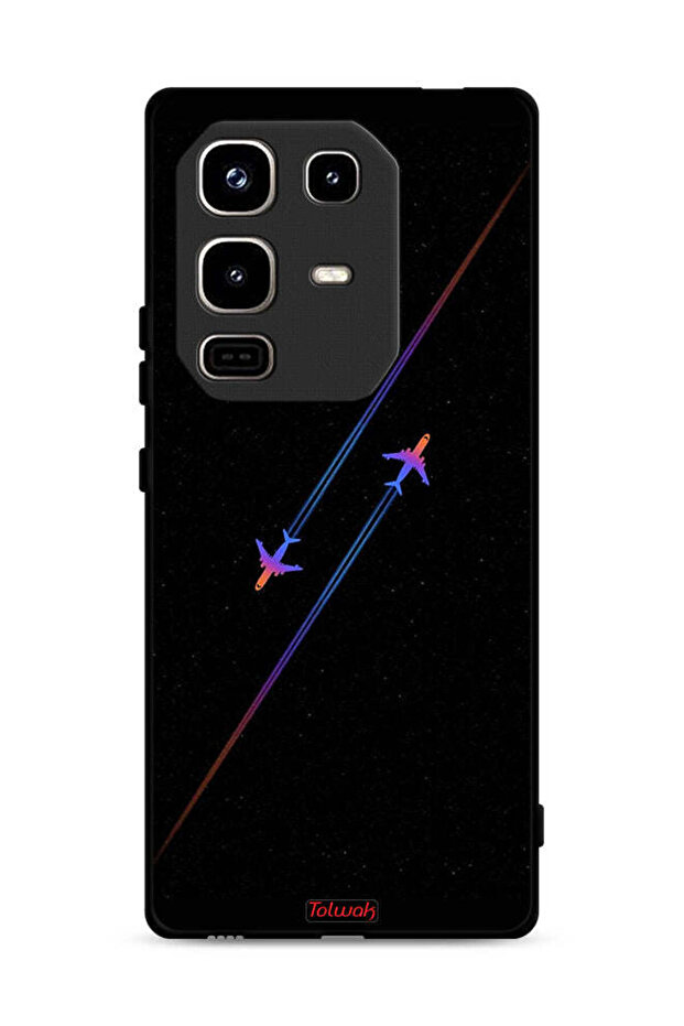 غطاء حماية لهاتف Infinix Note 50 Pro 4G برسومات طائرات