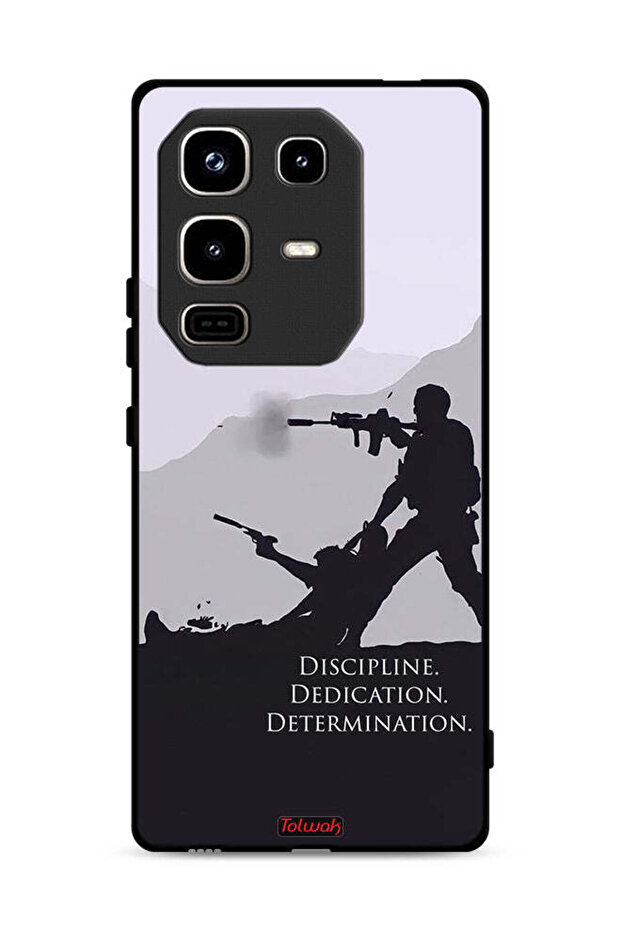 غطاء حماية لهاتف Infinix Note 50 Pro 4G بتصميم "الانضباط والتفاني والتصميم"