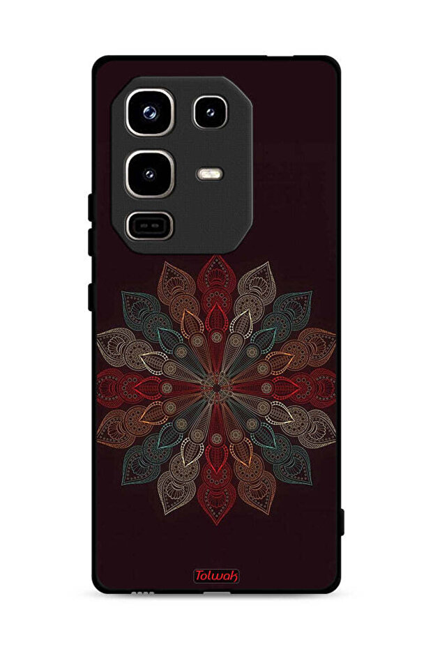 غطاء حماية لهاتف Infinix Note 50 Pro 4G بنقشة زهرة ماندالا