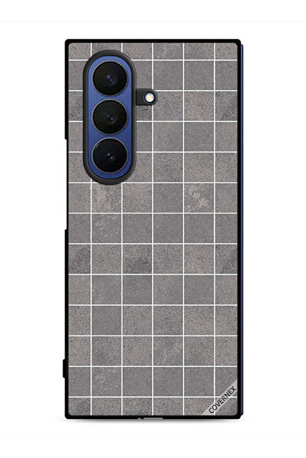 Samsung Galaxy Z Fold7 Protective Case Cover Tiles Pattern