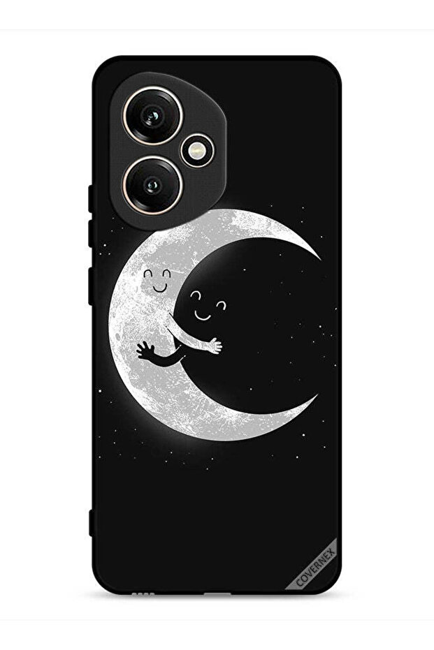 غطاء حماية لهاتف Honor 400 بتصميم عناق القمر والسماء المظلمة