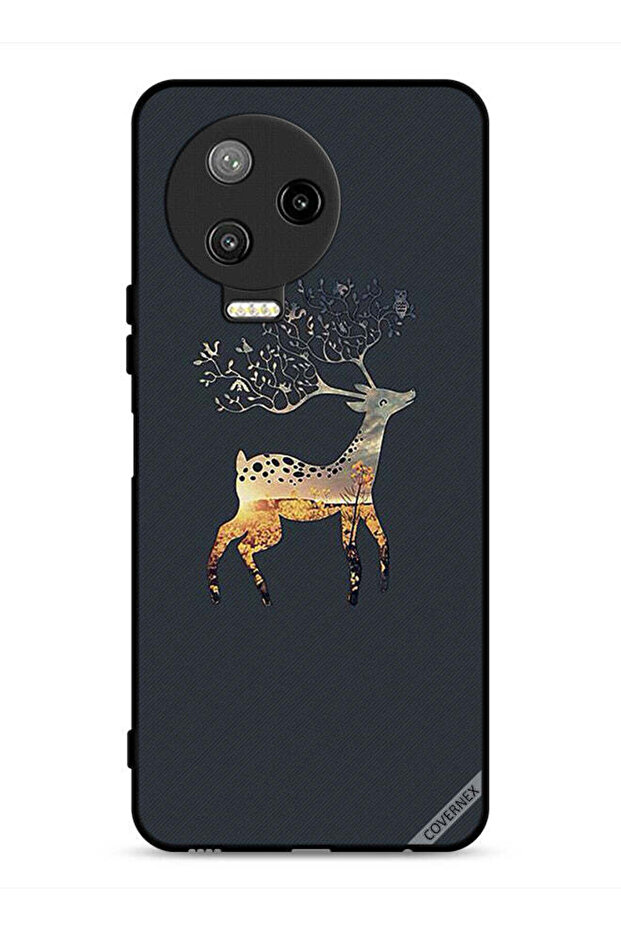 غطاء حماية لجهاز Infinix Note 12 Pro 4G بتصميم غزال
