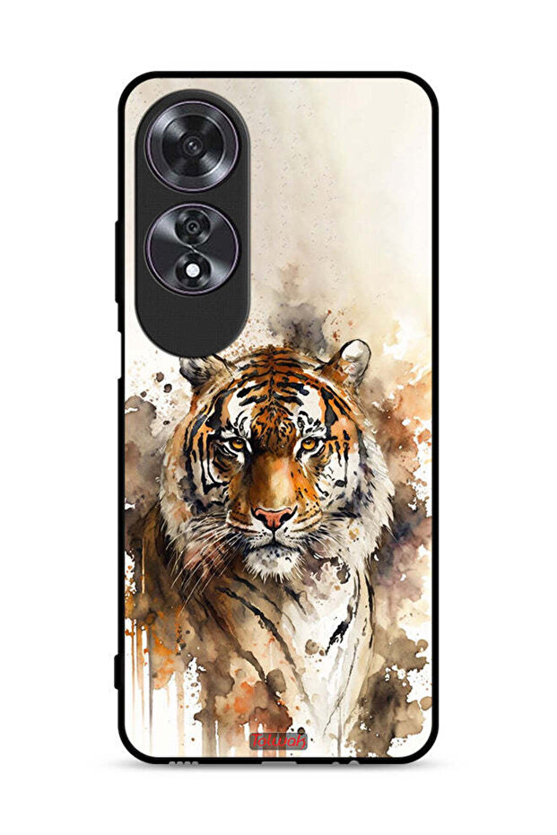غطاء حماية Oppo A60 بنقشة الفهد التجريدي