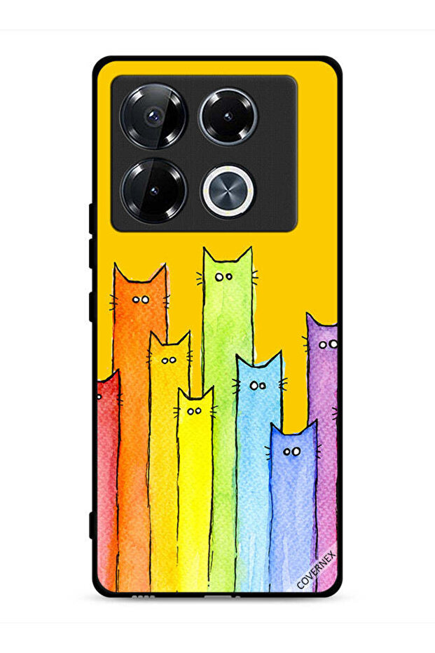 غطاء حماية لهاتف Infinix Note 40 Pro Plus 5G برسومات قطة
