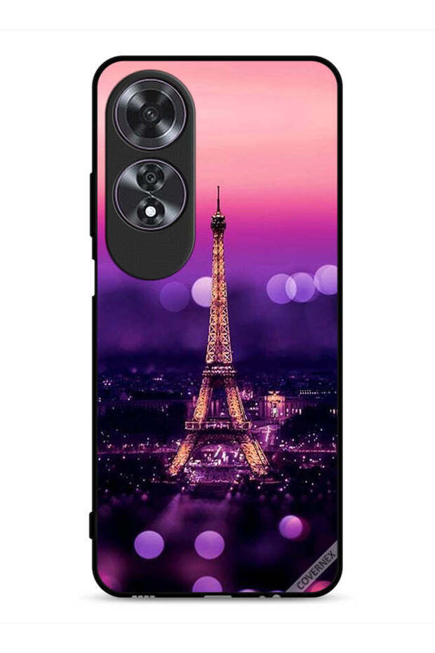 غطاء حماية لهاتف Oppo A60 على شكل برج إيفل - 1