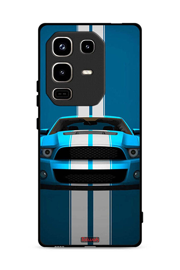 غطاء حماية لهاتف Infinix Note 50 Pro 4G بتصميم سيارة فنية تجريدية