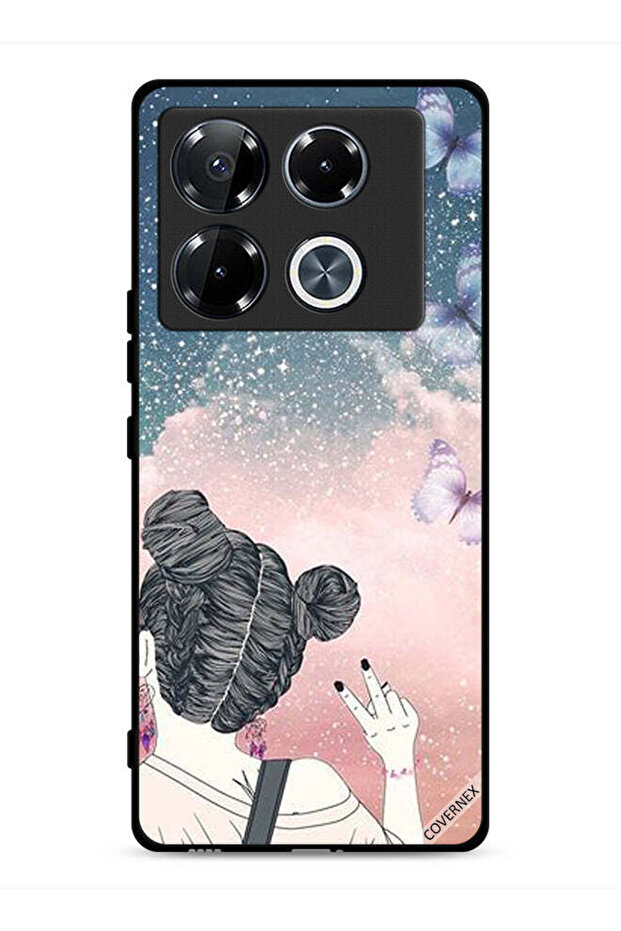 غطاء حماية لهاتف Infinix Note 40 Pro Plus 5G بتصميم علامة النصر