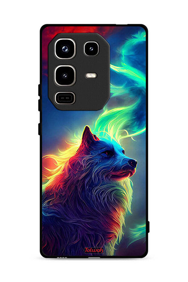 غطاء حماية لهاتف Infinix Note 50 Pro 4G، لون الذئب