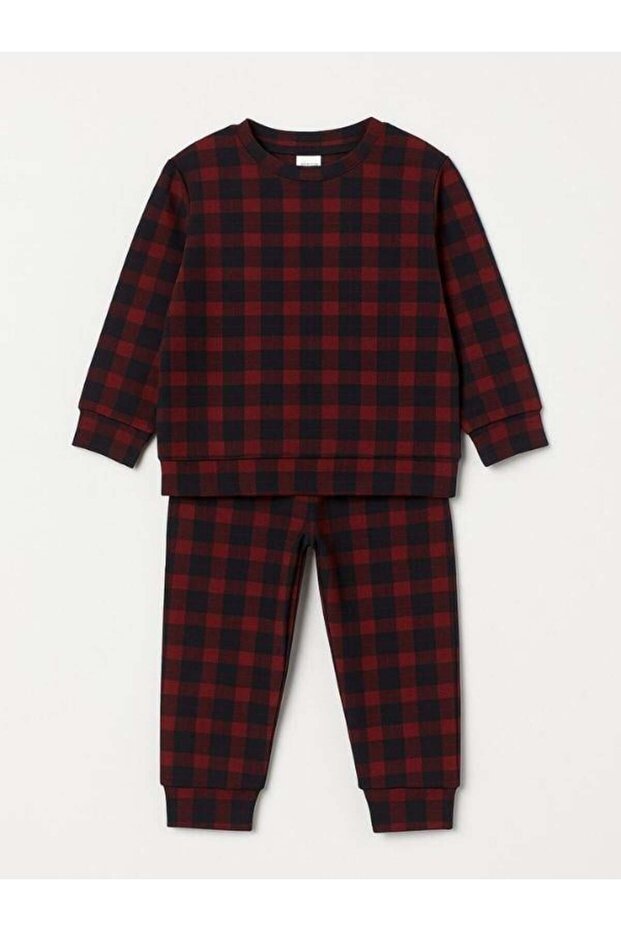 طقم بيجامة للأولاد منقوشة ناعمة الملمس - 2