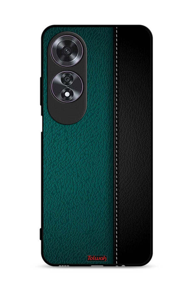 غطاء حماية جلدي بنمط لهاتف Oppo A60