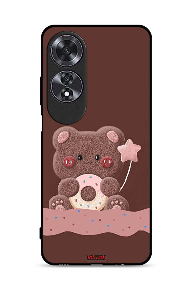 غطاء حماية Oppo A60 على شكل دب دونات