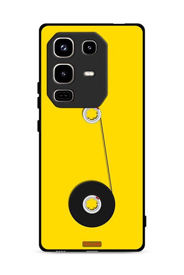 غطاء حماية لهاتف Infinix Note 50 Pro 4G برسومات عجلة الكاسيت