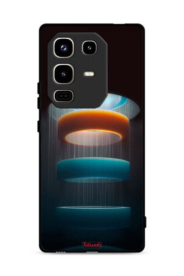 غطاء حماية لهاتف Infinix Note 50 Pro 4G بنمط حلقات فنية