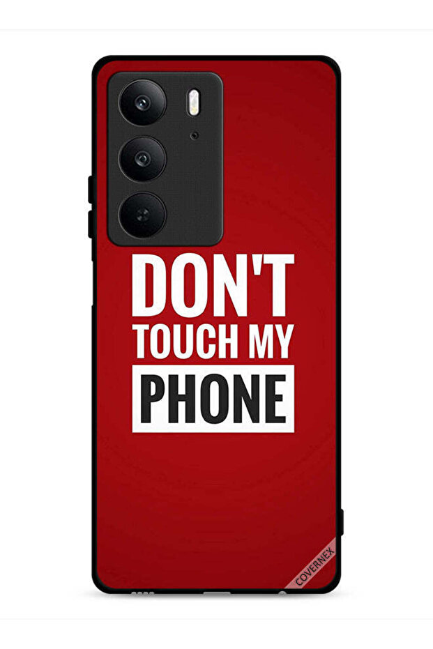 غطاء حماية لهاتف Realme C75 4G بعبارة "لا تلمس هاتفي"