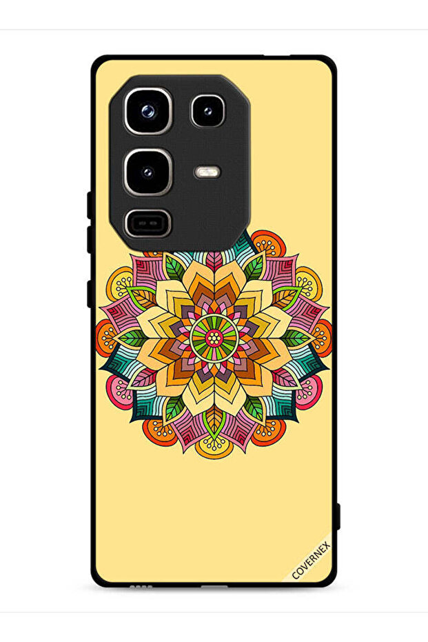 غطاء حماية لجهاز Infinix Note 50 Pro 4G بنقشة ماندالا دائرية