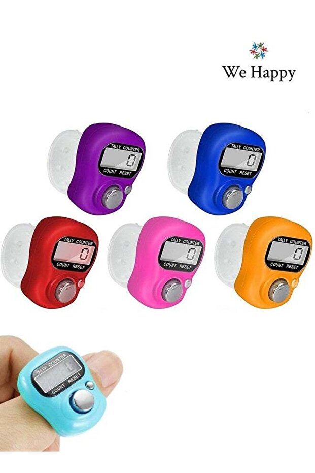 5 Pieces Digital Tasbih Tally Counter, Prayer Counting Tool for Ramadan, Comes in Assorted