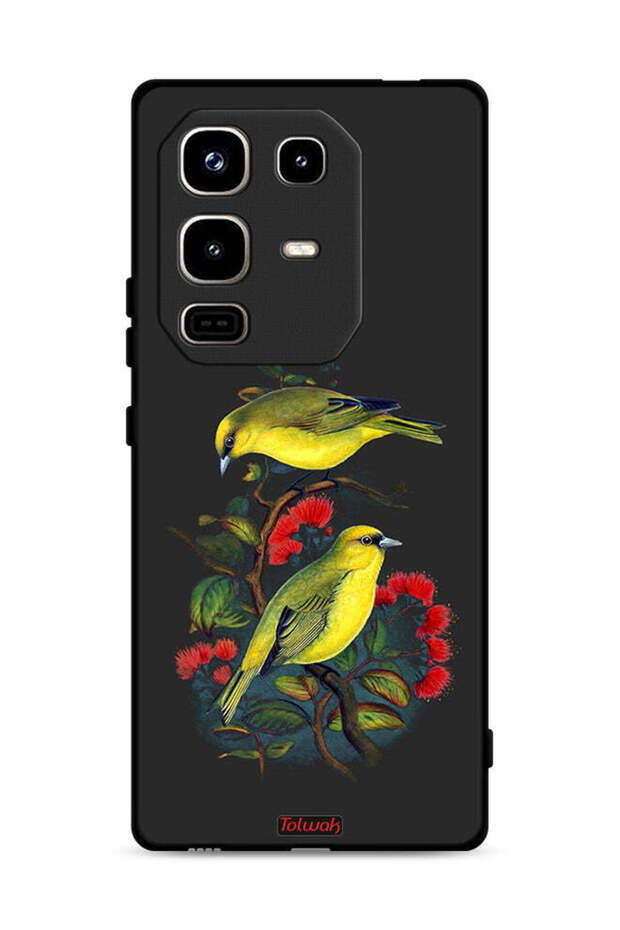 غطاء حماية لهاتف Infinix Note 50 Pro 4G بنقشة طيور