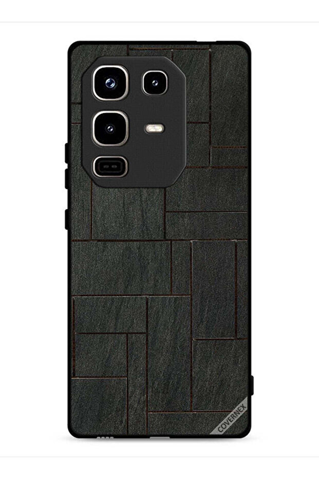 غطاء حماية لهاتف Infinix Note 50 Pro 4G بنقشة أحجار على الحائط