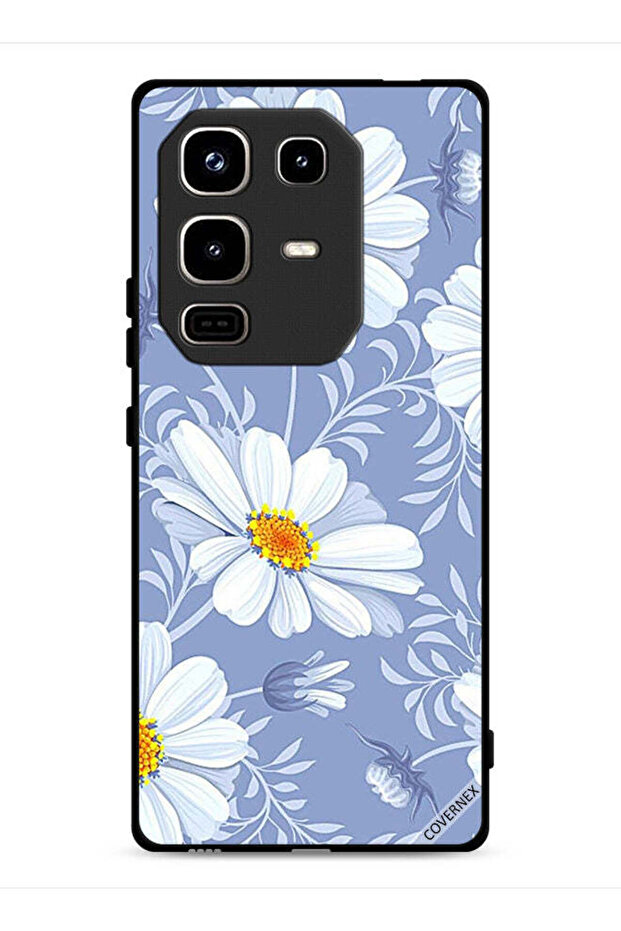 غطاء حماية لهاتف Infinix Note 50 Pro 4G بطبعة زهور متفتحة